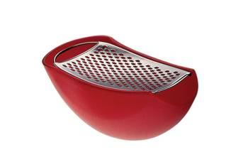 PARMENIDE - czerwona tarka do sera z pojemnikiem ALESSI