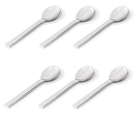 SANTIAGO - zestaw 6 łyżeczkek do kawy ALESSI