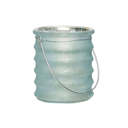 Szklana osłonka na tealight - light blue HUBSCH