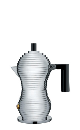 PULCINA - ciśnieniowa kawiarka z czarną rączką 70ml ALESSI