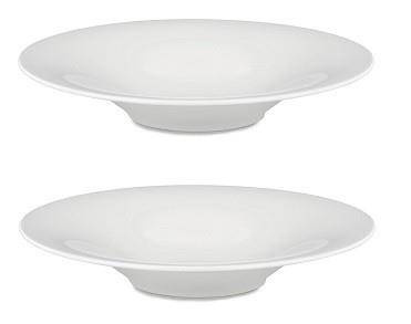 KU - zestaw 4 białych talerzy głębokich ALESSI