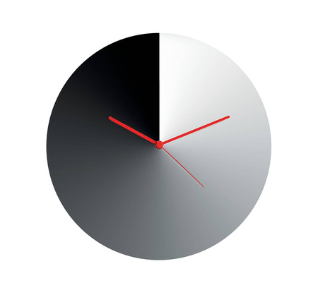 ARRIS - stalowy zegar ścienny ALESSI