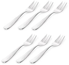 NUOVO MILANO - zestaw 6 widelczyków do ciasta ALESSI