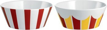 CIRCUS - 2 miseczki na przekąski w paski ALESSI