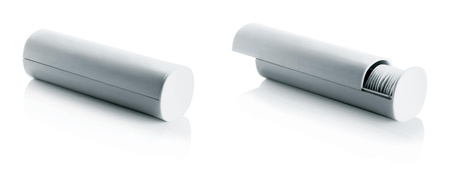 BIRILLO - pojemnik na waciki, biały ALESSI