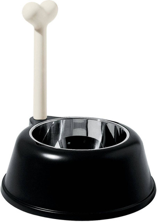 LUPITA - czarna miska dla psa ALESSI