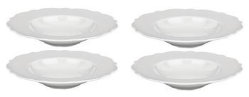 DRESSED - zestaw 4 białych talerzy do zupy ALESSI