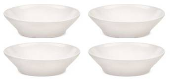 TONALE - zestaw 4 jasnoszarych talerzy głębokich ALESSI