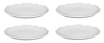 DRESSED - zestaw 4 białych talerzyków deserowych ALESSI