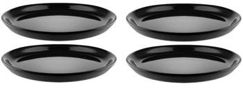 TONALE - zestaw 4 małych czarnych talerzy deserowych ALESSI